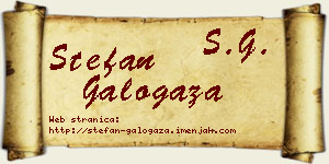 Stefan Galogaža vizit kartica